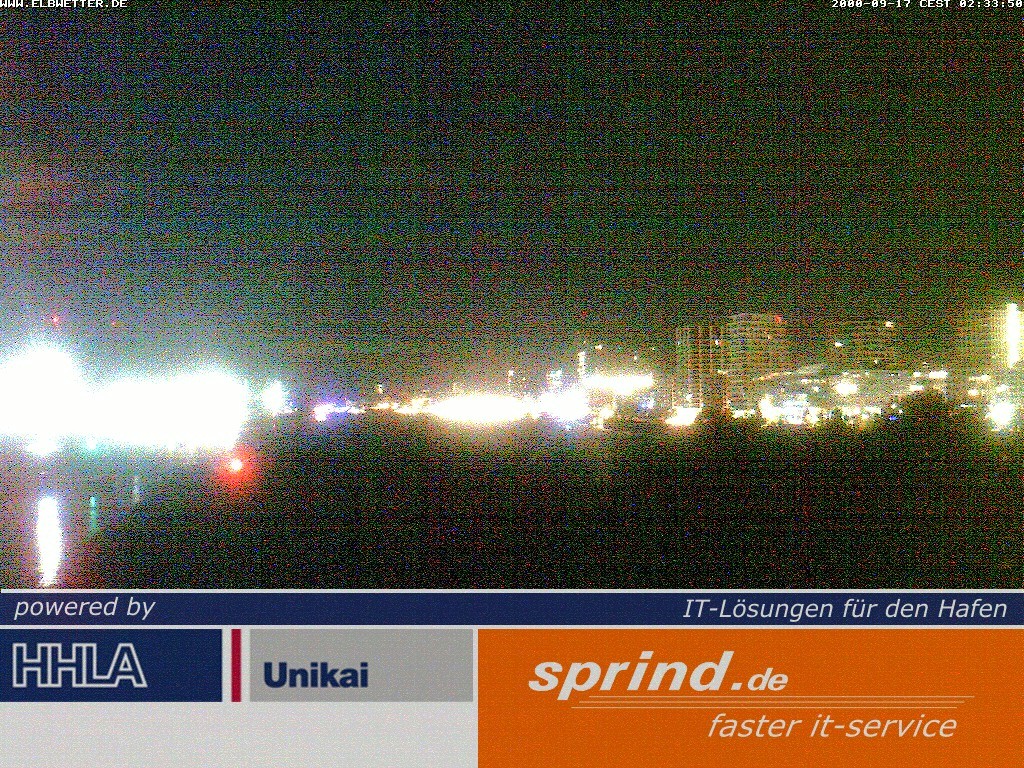 Archived image Webcam Hamburg Cruise Center