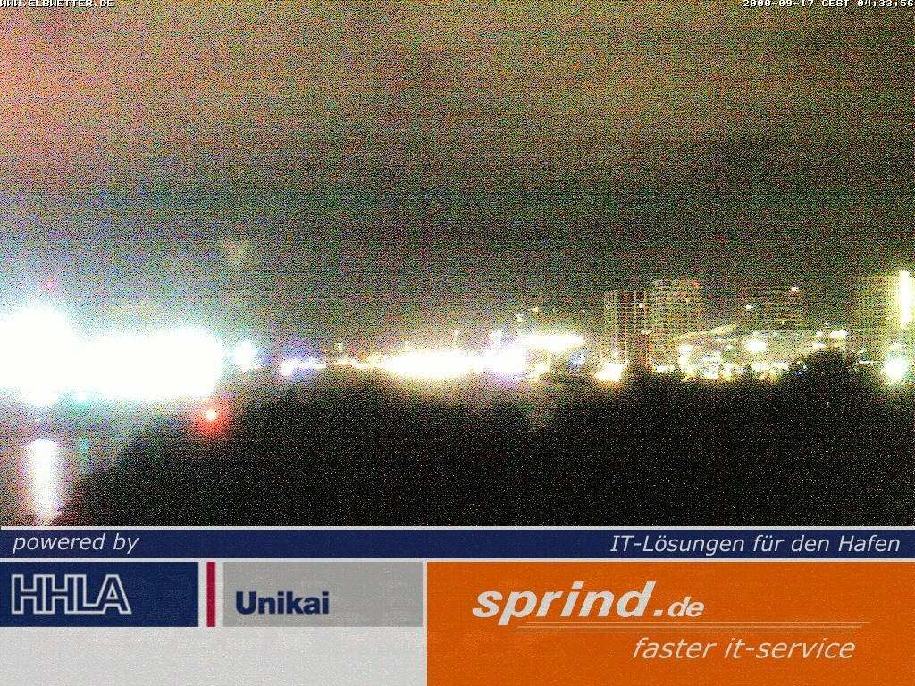 Archived image Webcam Hamburg Cruise Center