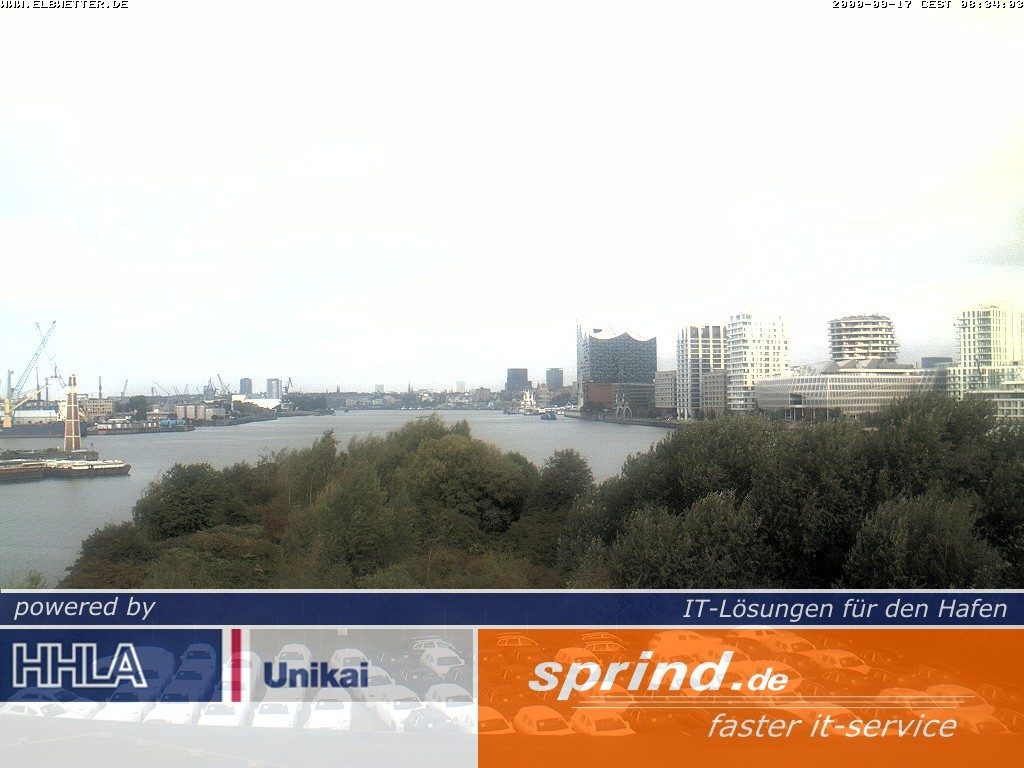 Archived image Webcam Hamburg Cruise Center