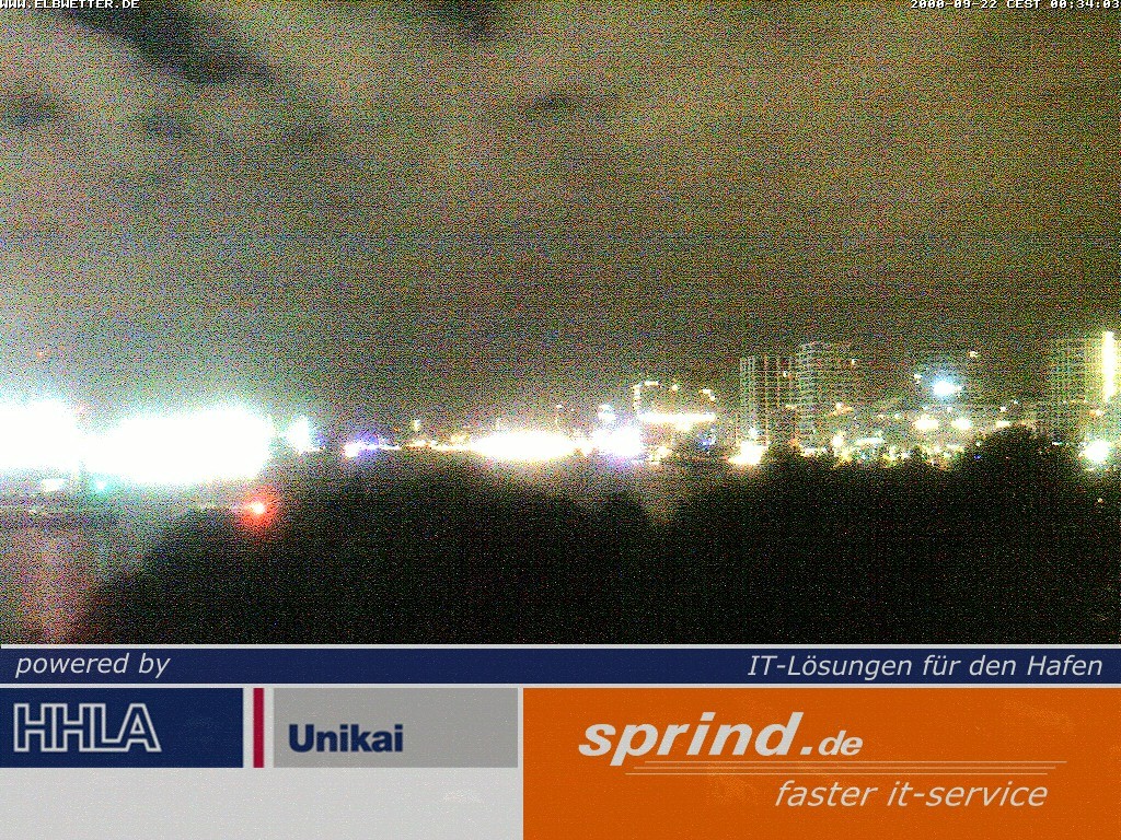 Archived image Webcam Hamburg Cruise Center
