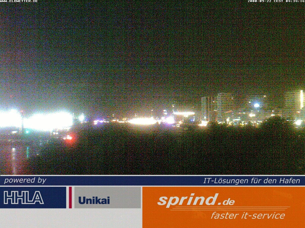 Archived image Webcam Hamburg Cruise Center