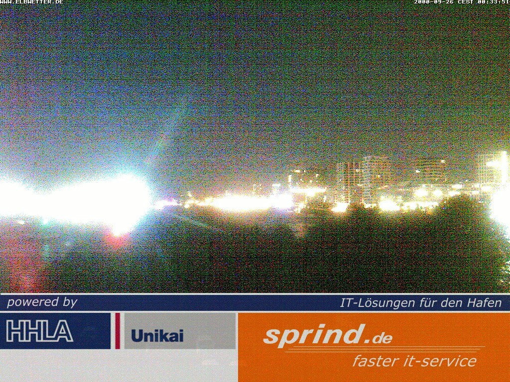 Archived image Webcam Hamburg Cruise Center