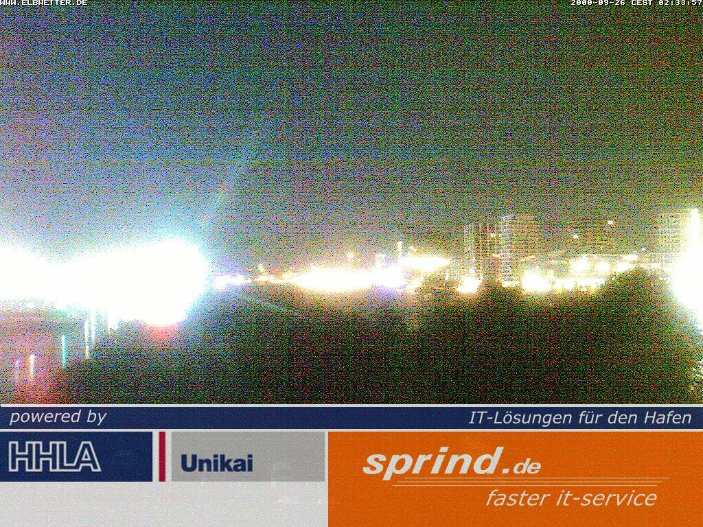 Archived image Webcam Hamburg Cruise Center
