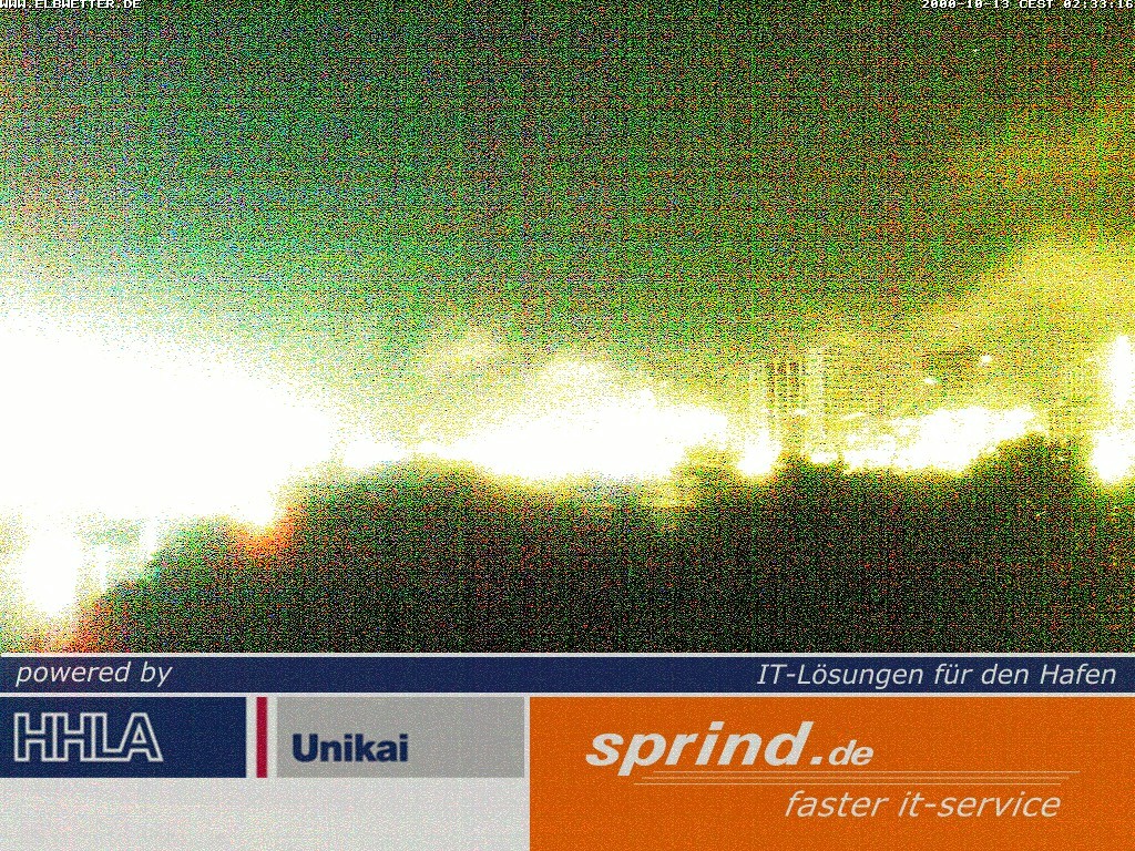 Archived image Webcam Hamburg Cruise Center