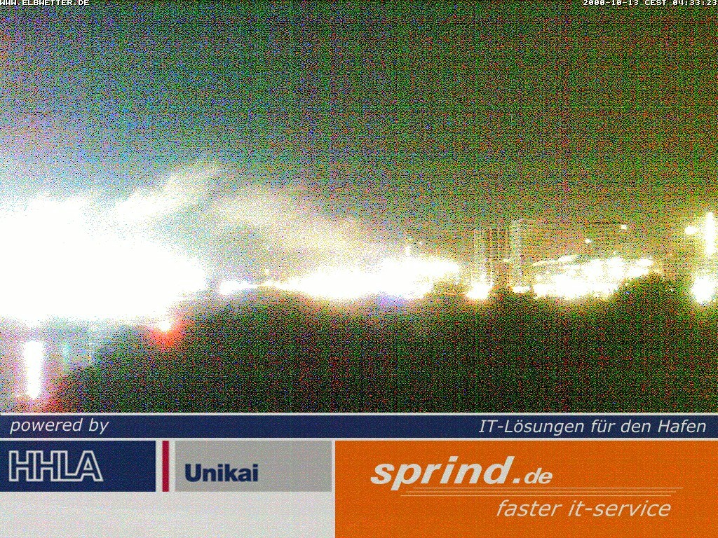 Archived image Webcam Hamburg Cruise Center