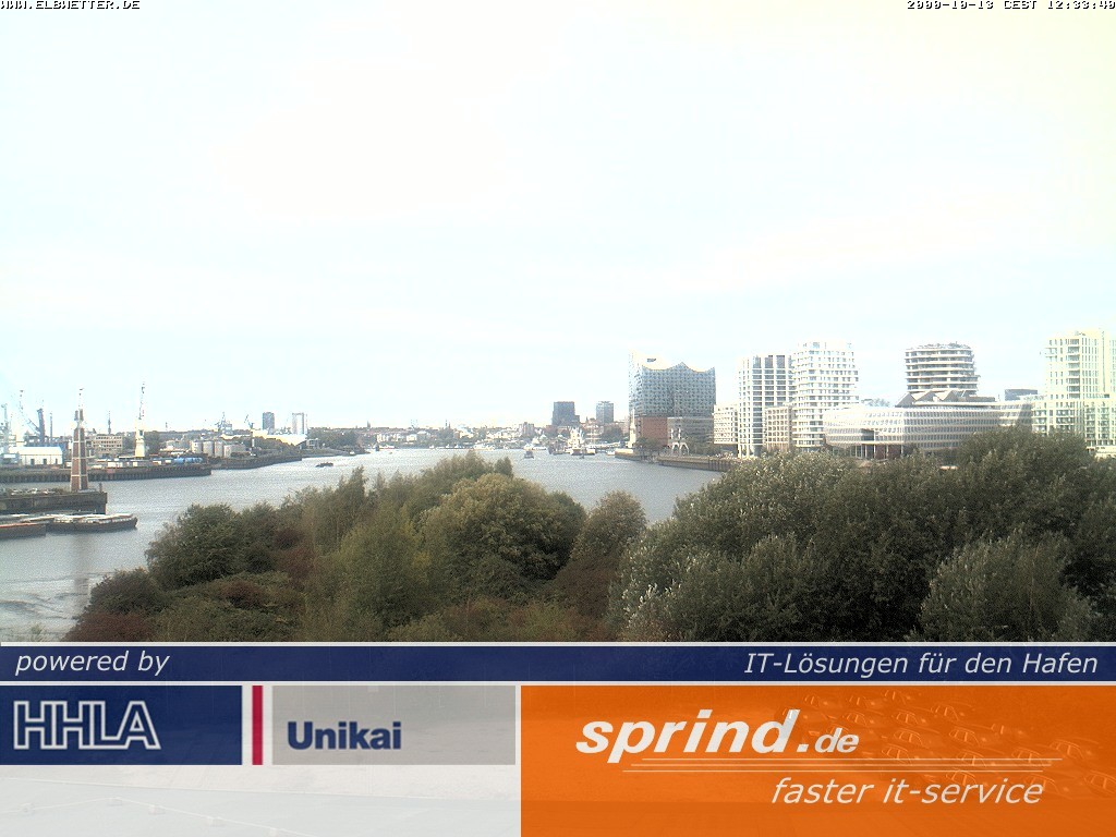 Archived image Webcam Hamburg Cruise Center