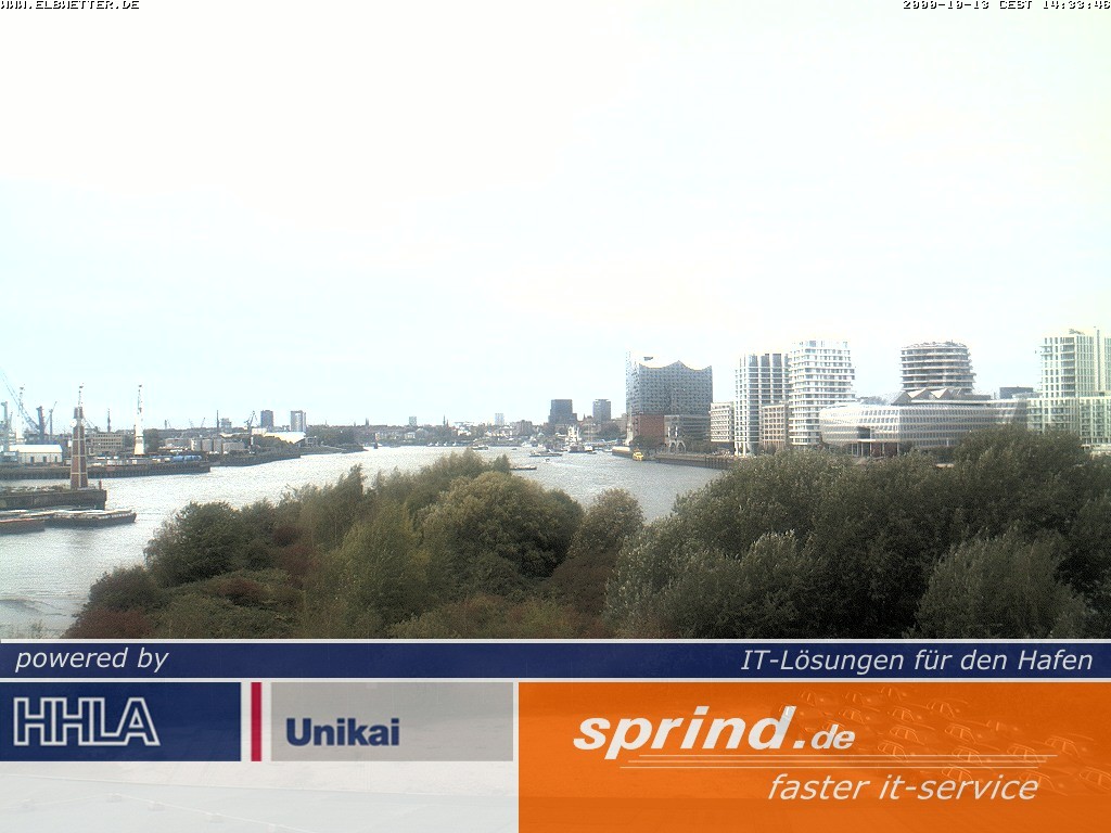 Archived image Webcam Hamburg Cruise Center