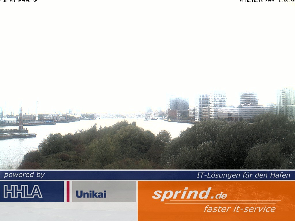 Archived image Webcam Hamburg Cruise Center