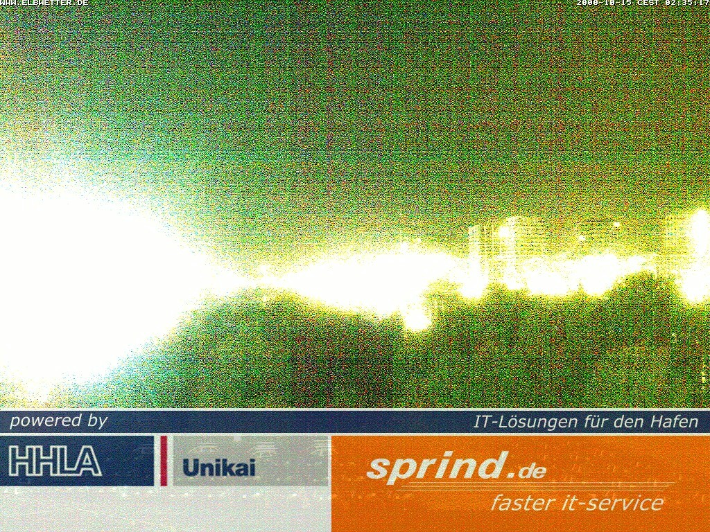 Archived image Webcam Hamburg Cruise Center