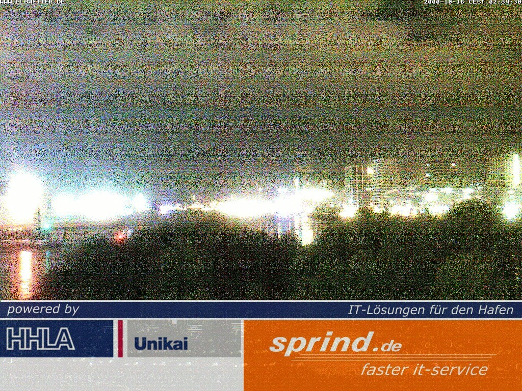 Archived image Webcam Hamburg Cruise Center