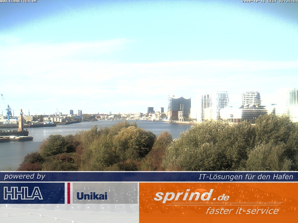 Archived image Webcam Hamburg Cruise Center