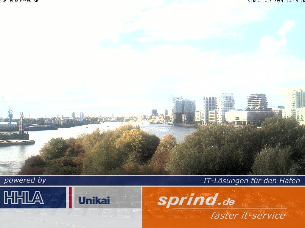 Archived image Webcam Hamburg Cruise Center