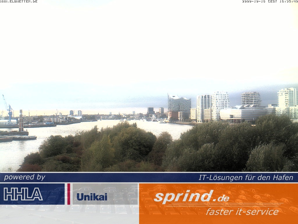 Archived image Webcam Hamburg Cruise Center