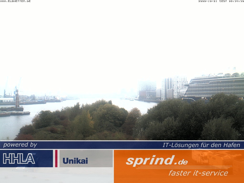 Archiv Foto Webcam Hamburg: Cruise Center Hafencity