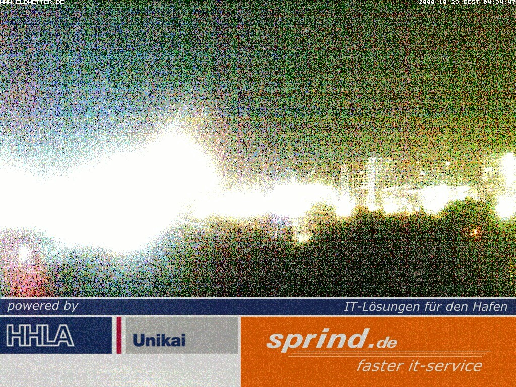 Archived image Webcam Hamburg Cruise Center