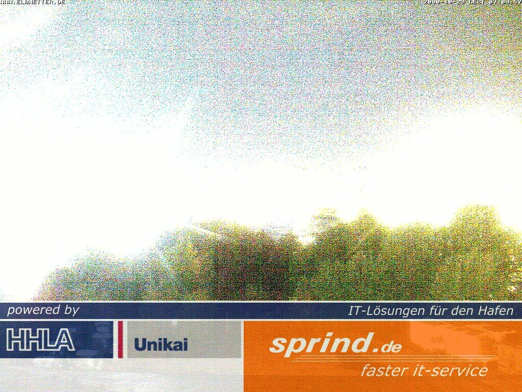 Archived image Webcam Hamburg Cruise Center