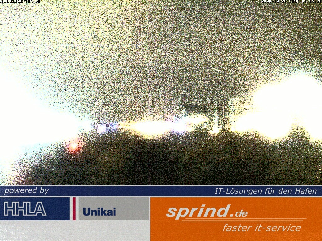 Archived image Webcam Hamburg Cruise Center