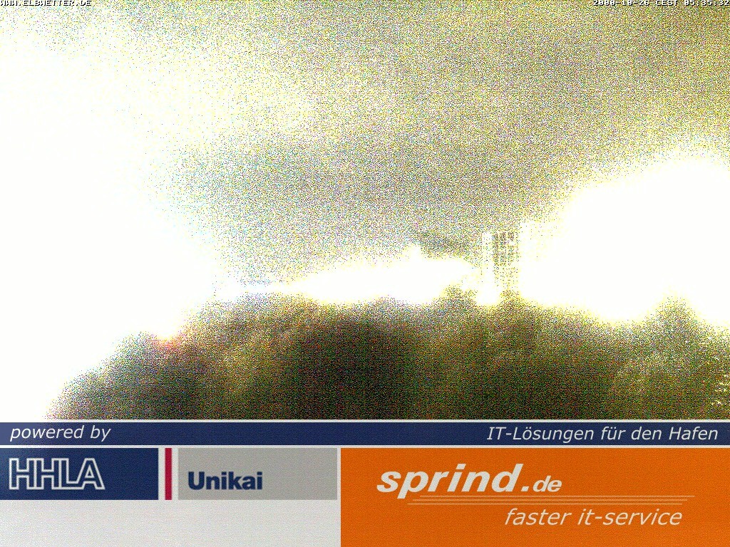 Archived image Webcam Hamburg Cruise Center