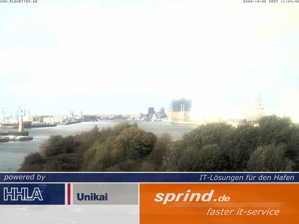 Archived image Webcam Hamburg Cruise Center