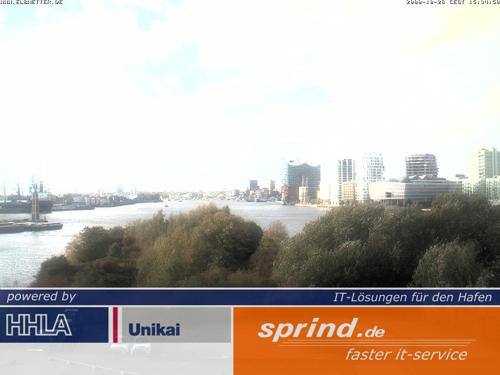 Archived image Webcam Hamburg Cruise Center