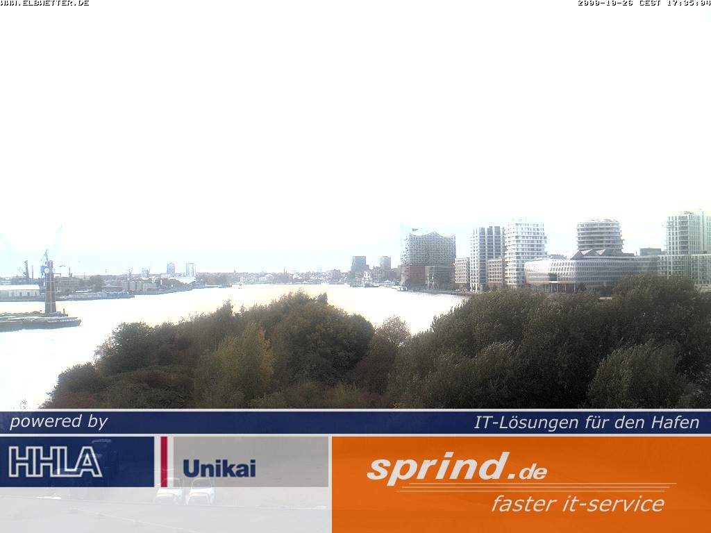 Archived image Webcam Hamburg Cruise Center