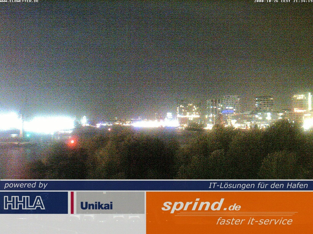 Archived image Webcam Hamburg Cruise Center
