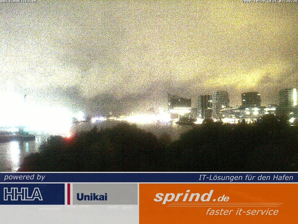 Archived image Webcam Hamburg Cruise Center