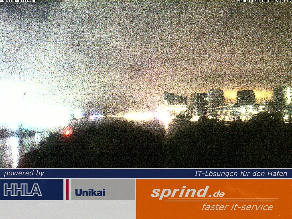 Archived image Webcam Hamburg Cruise Center
