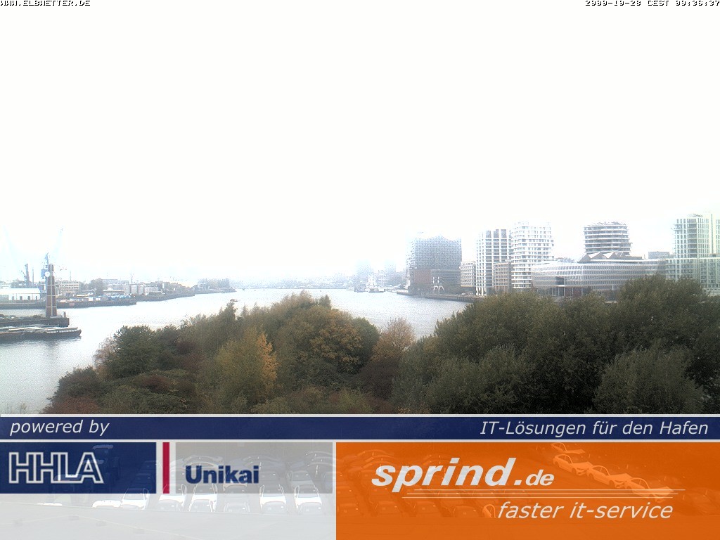 Archived image Webcam Hamburg Cruise Center