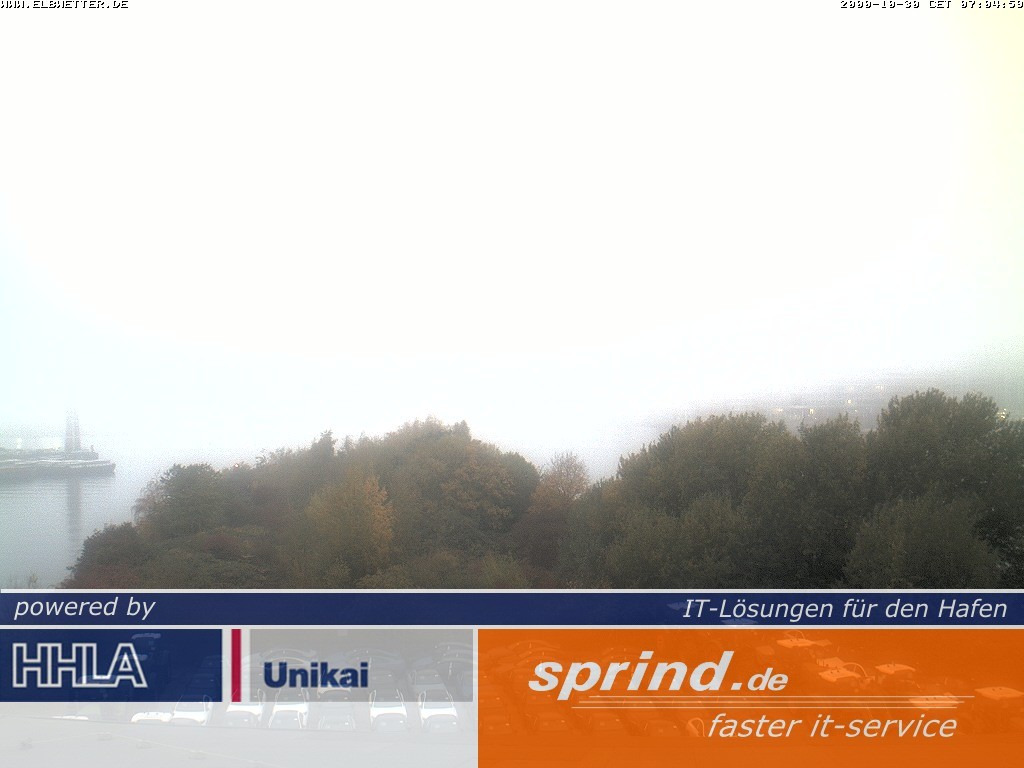 Archived image Webcam Hamburg Cruise Center