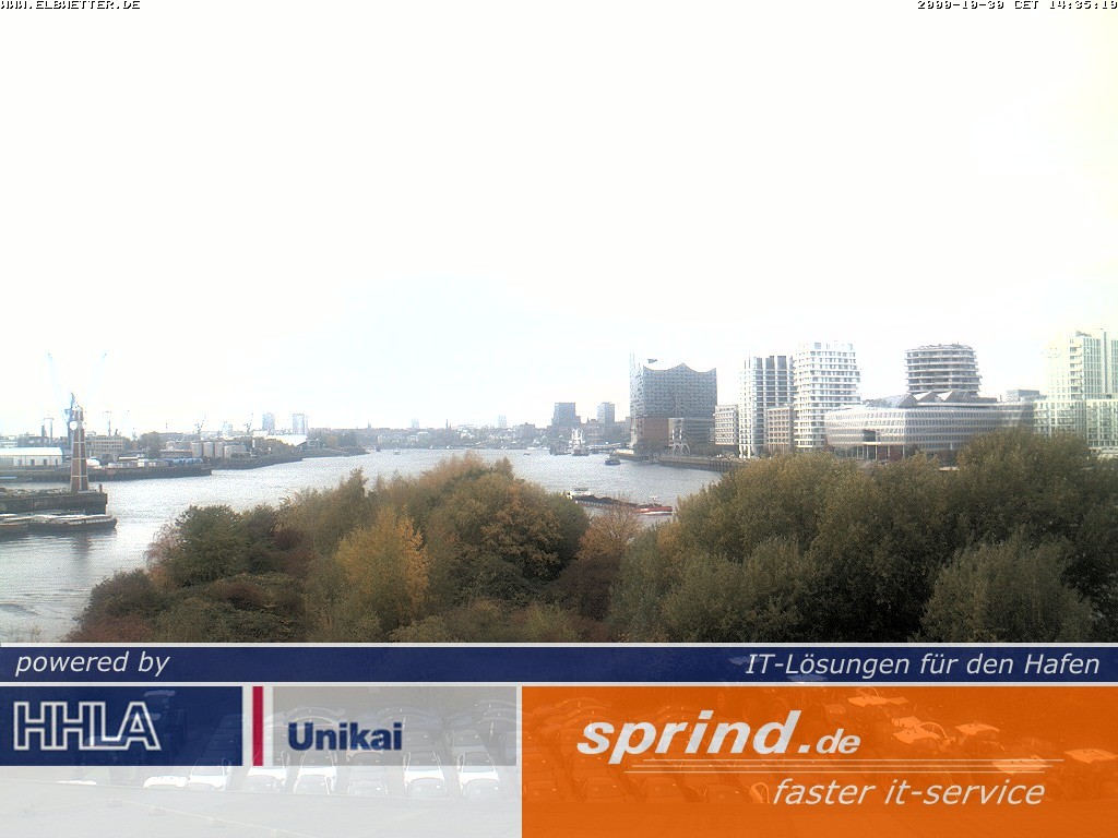 Archived image Webcam Hamburg Cruise Center