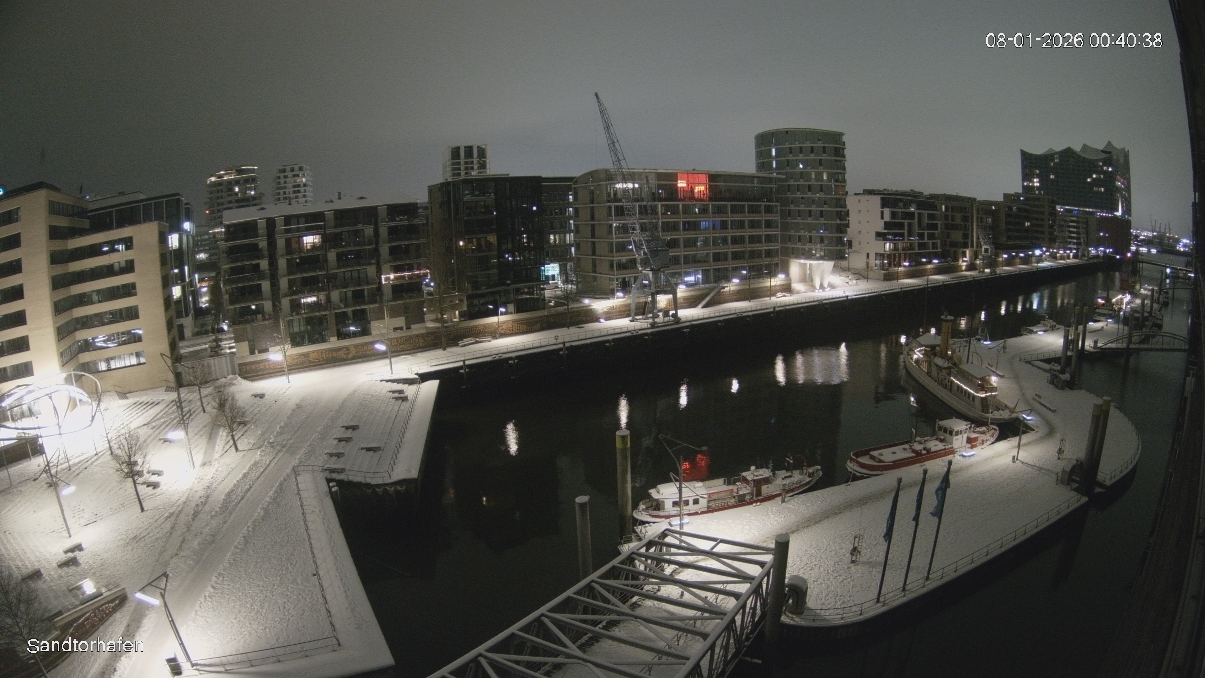 Archiv Foto Webcam Hamburg: HafenCity und Elbphilharmonie