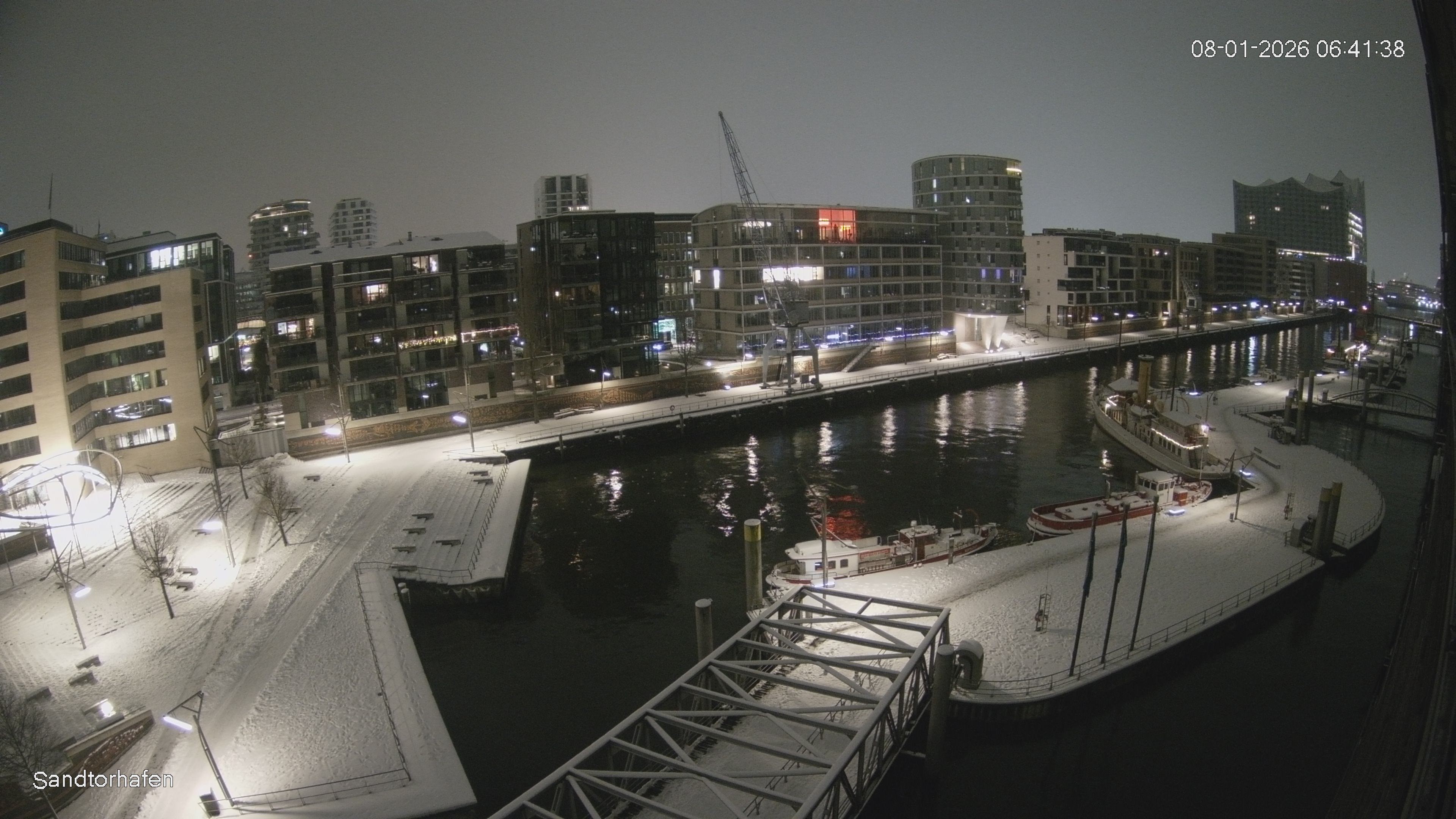 Archiv Foto Webcam Hamburg: HafenCity und Elbphilharmonie
