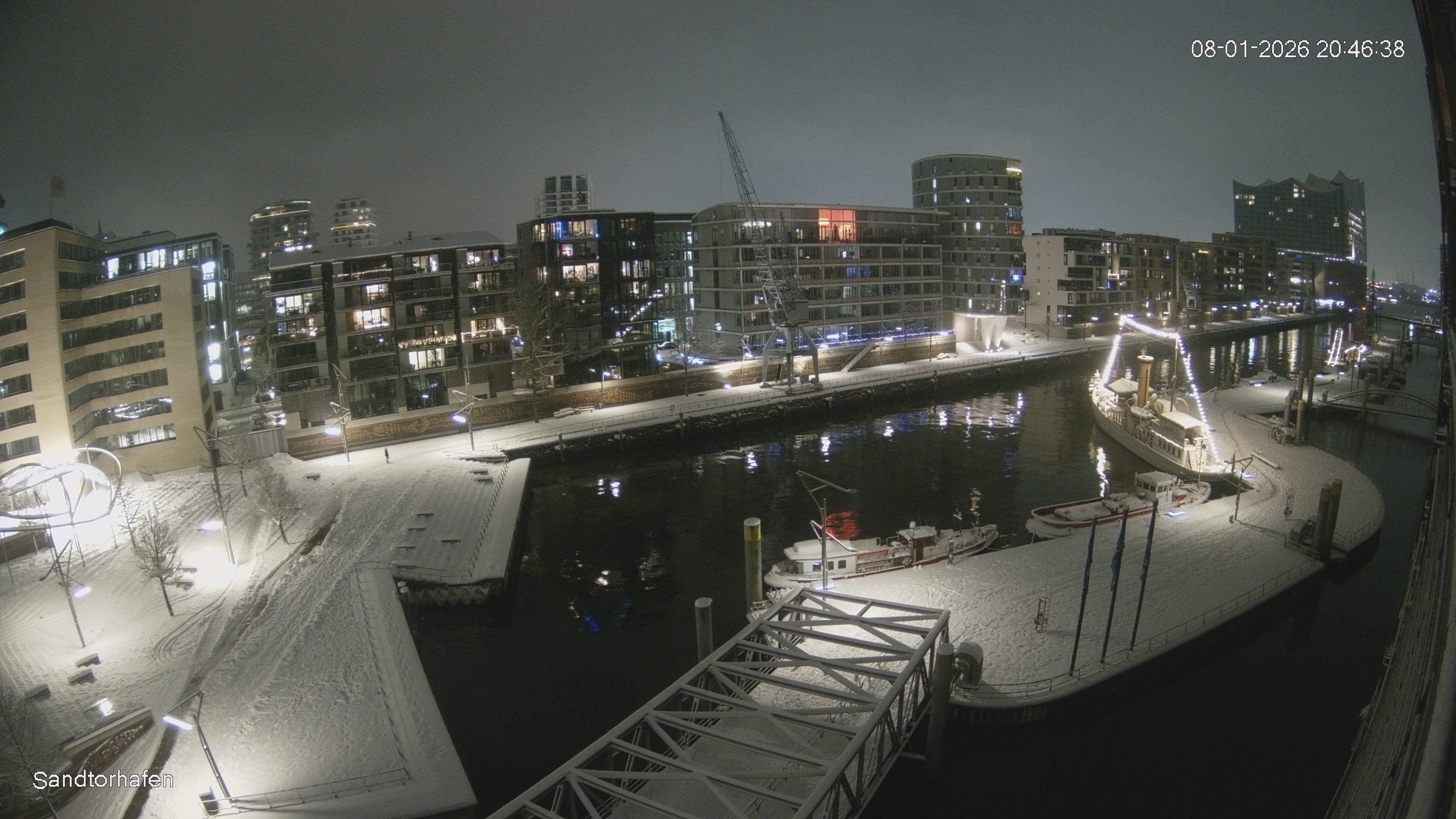 Archiv Foto Webcam Hamburg: HafenCity und Elbphilharmonie