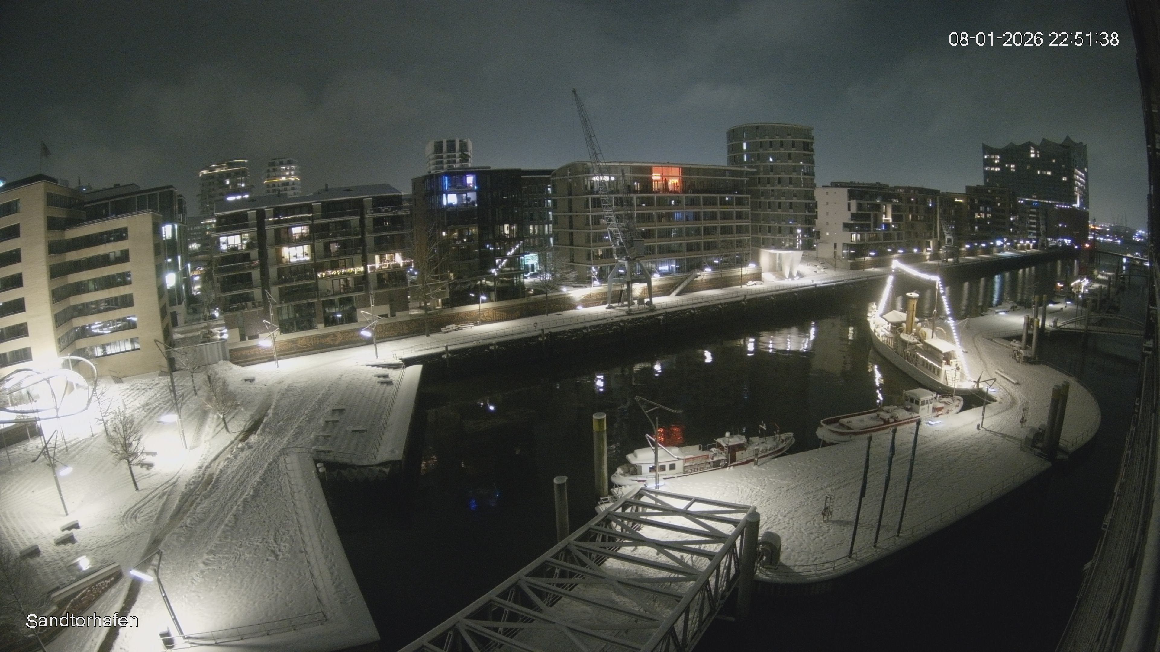 Archiv Foto Webcam Hamburg: HafenCity und Elbphilharmonie