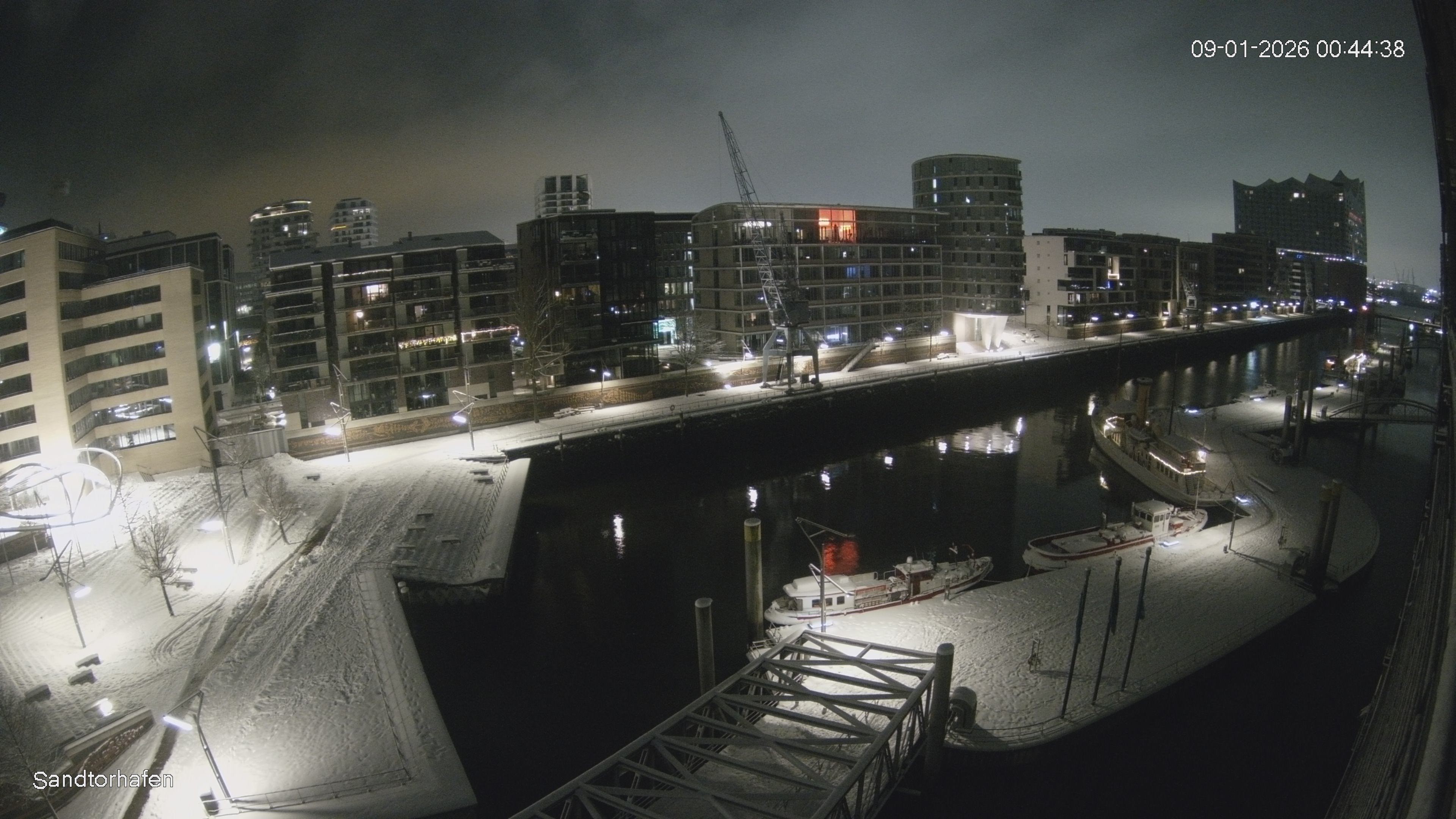 Archiv Foto Webcam Hamburg: HafenCity und Elbphilharmonie