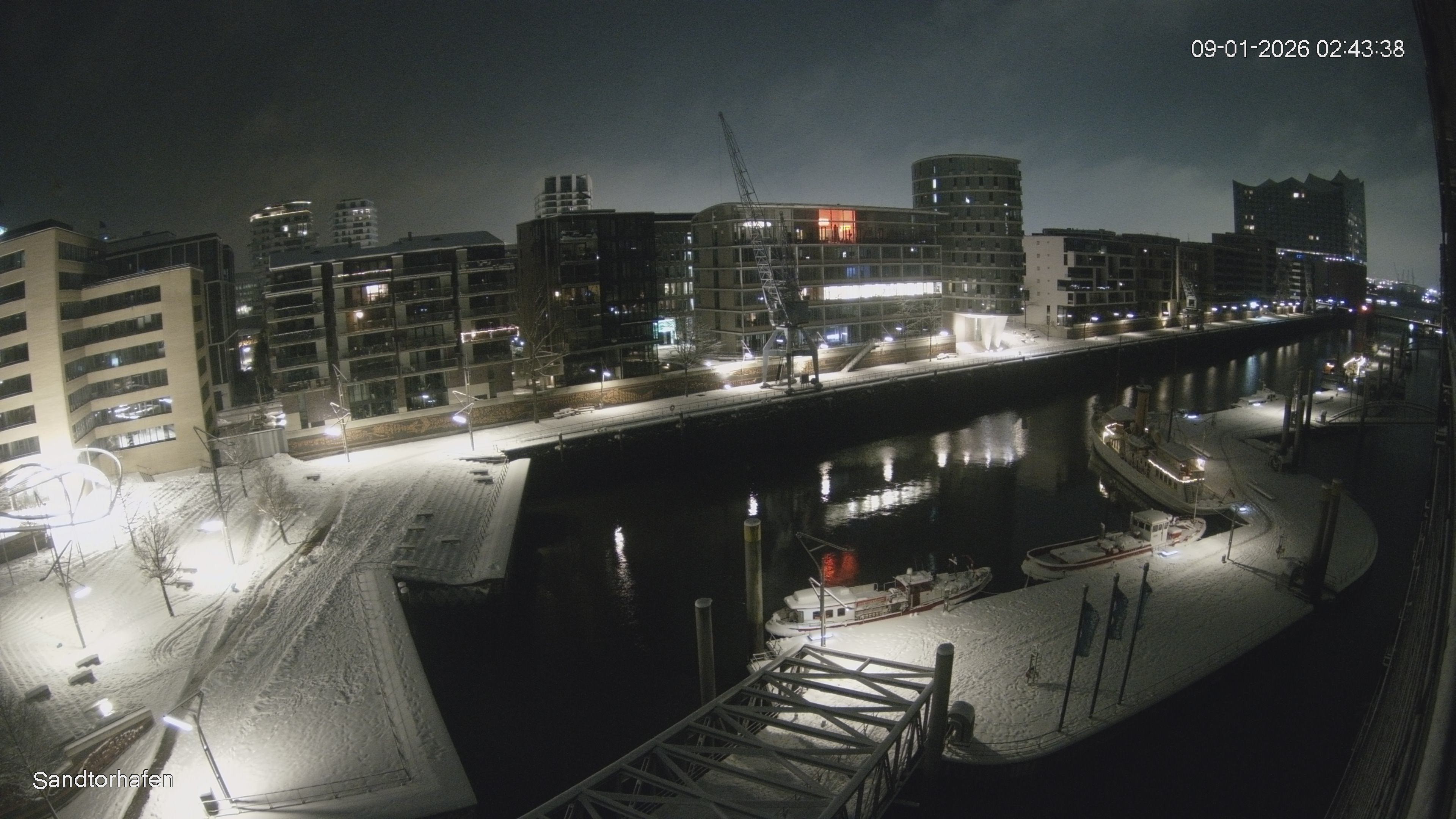Archiv Foto Webcam Hamburg: HafenCity und Elbphilharmonie