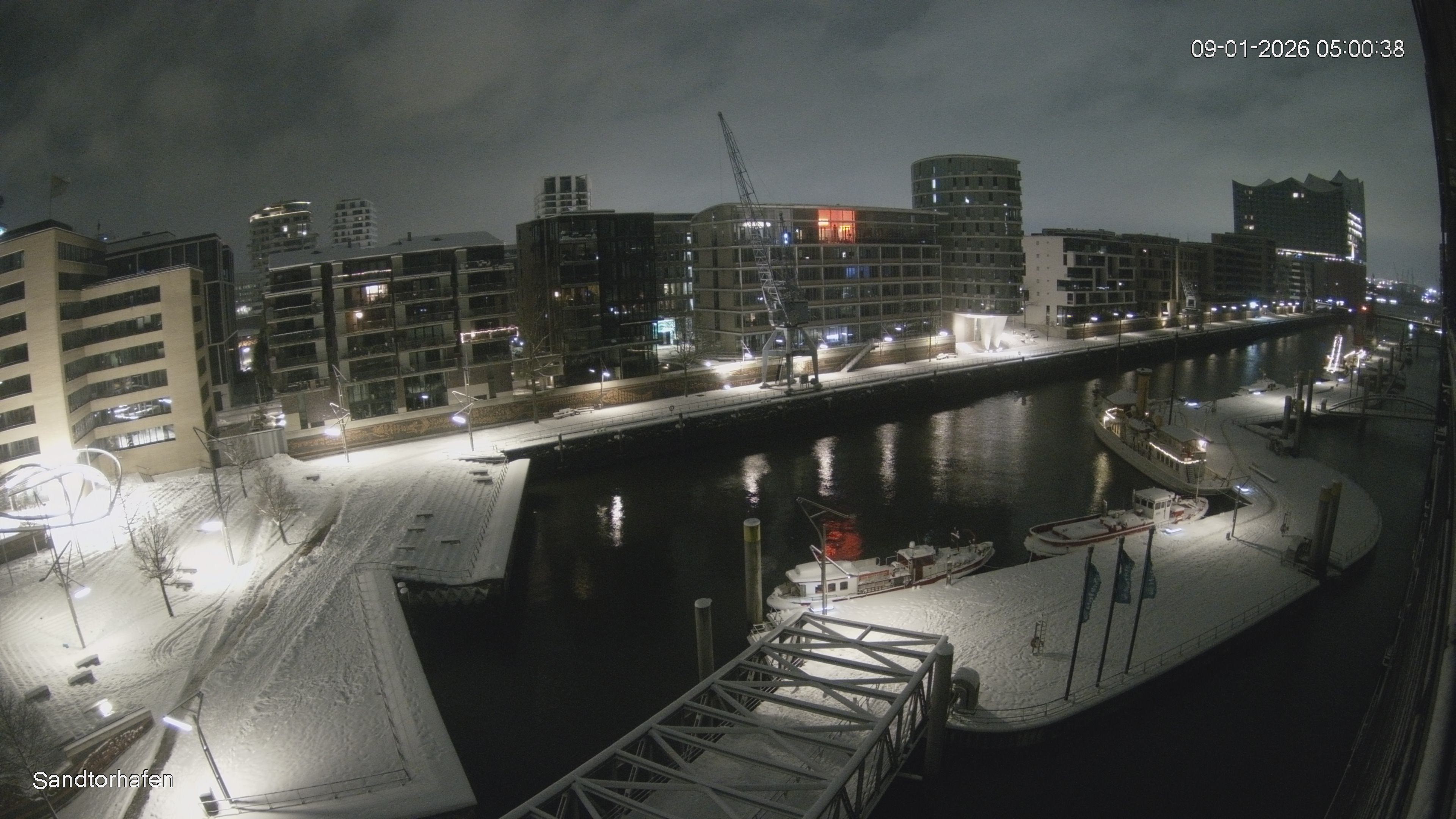 Archiv Foto Webcam Hamburg: HafenCity und Elbphilharmonie