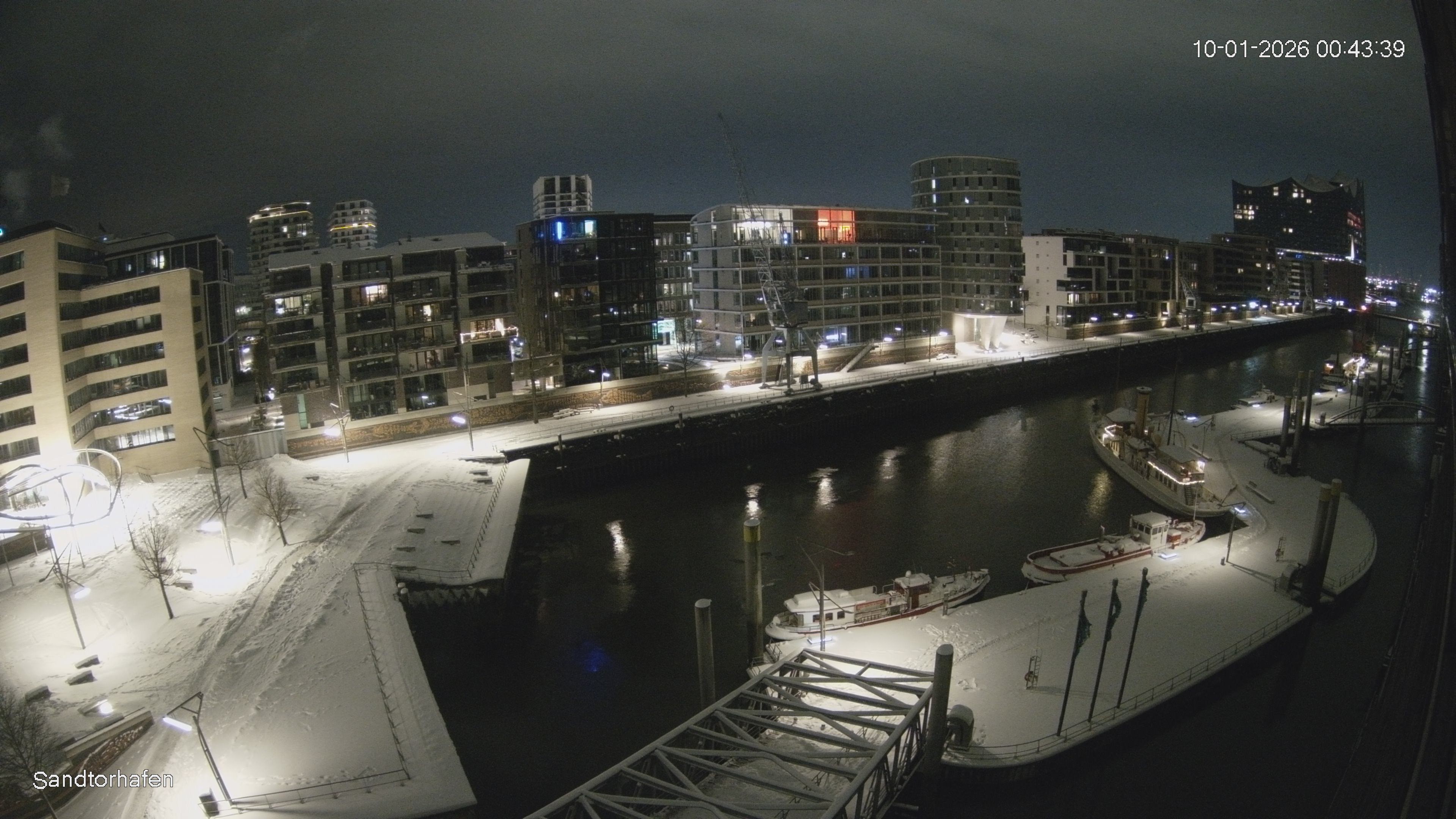 Archiv Foto Webcam Hamburg: HafenCity und Elbphilharmonie
