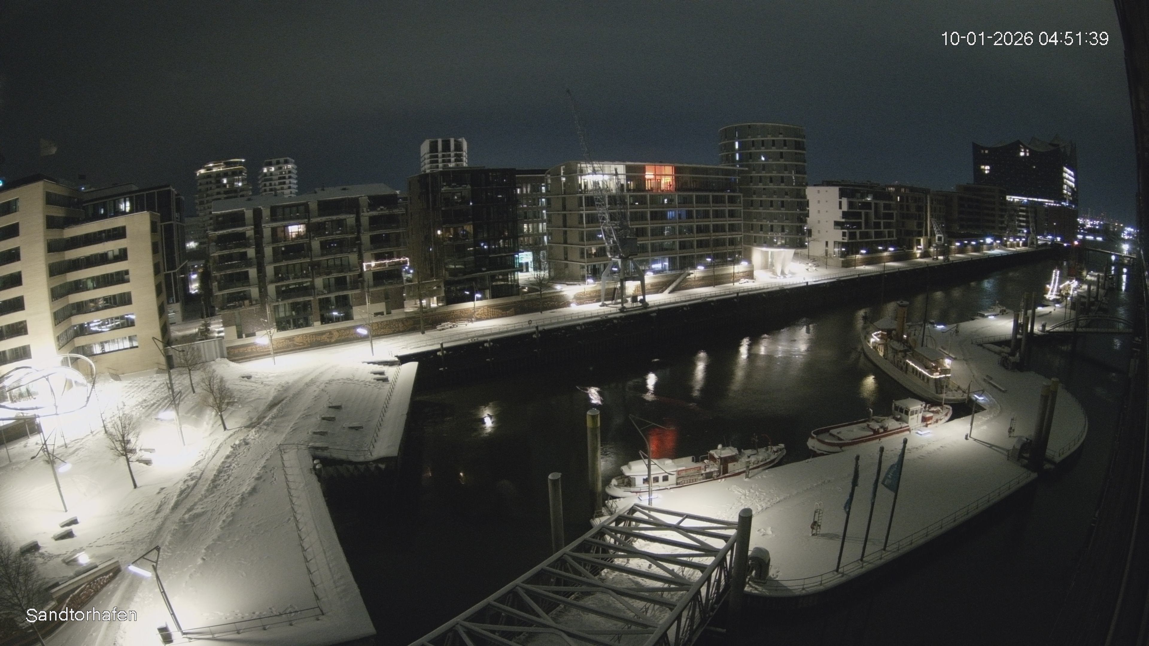 Archiv Foto Webcam Hamburg: HafenCity und Elbphilharmonie