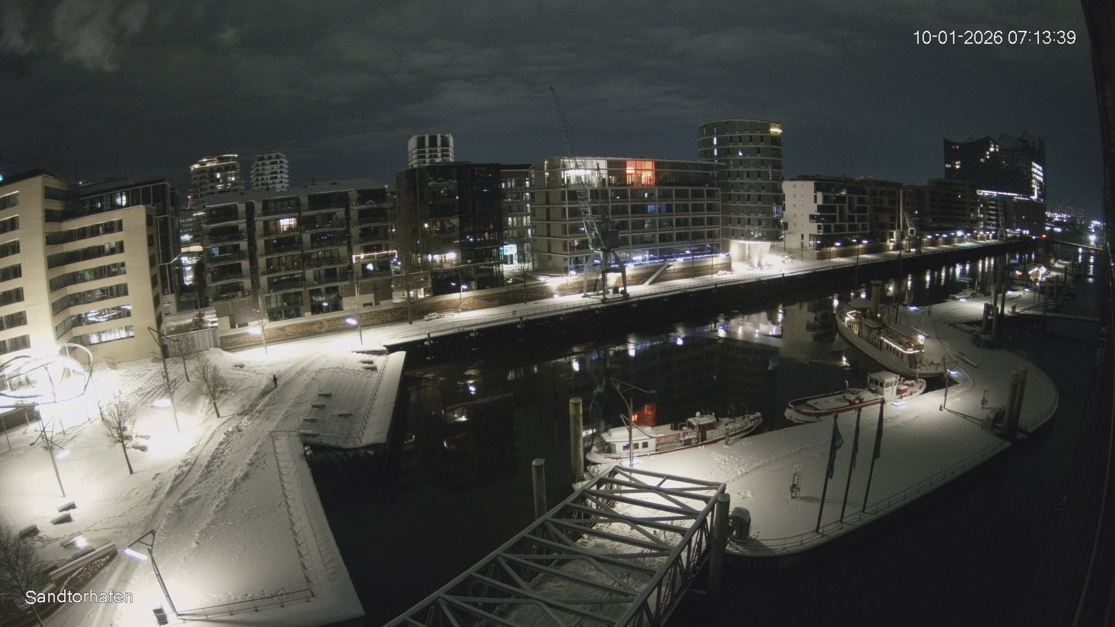 Archiv Foto Webcam Hamburg: HafenCity und Elbphilharmonie