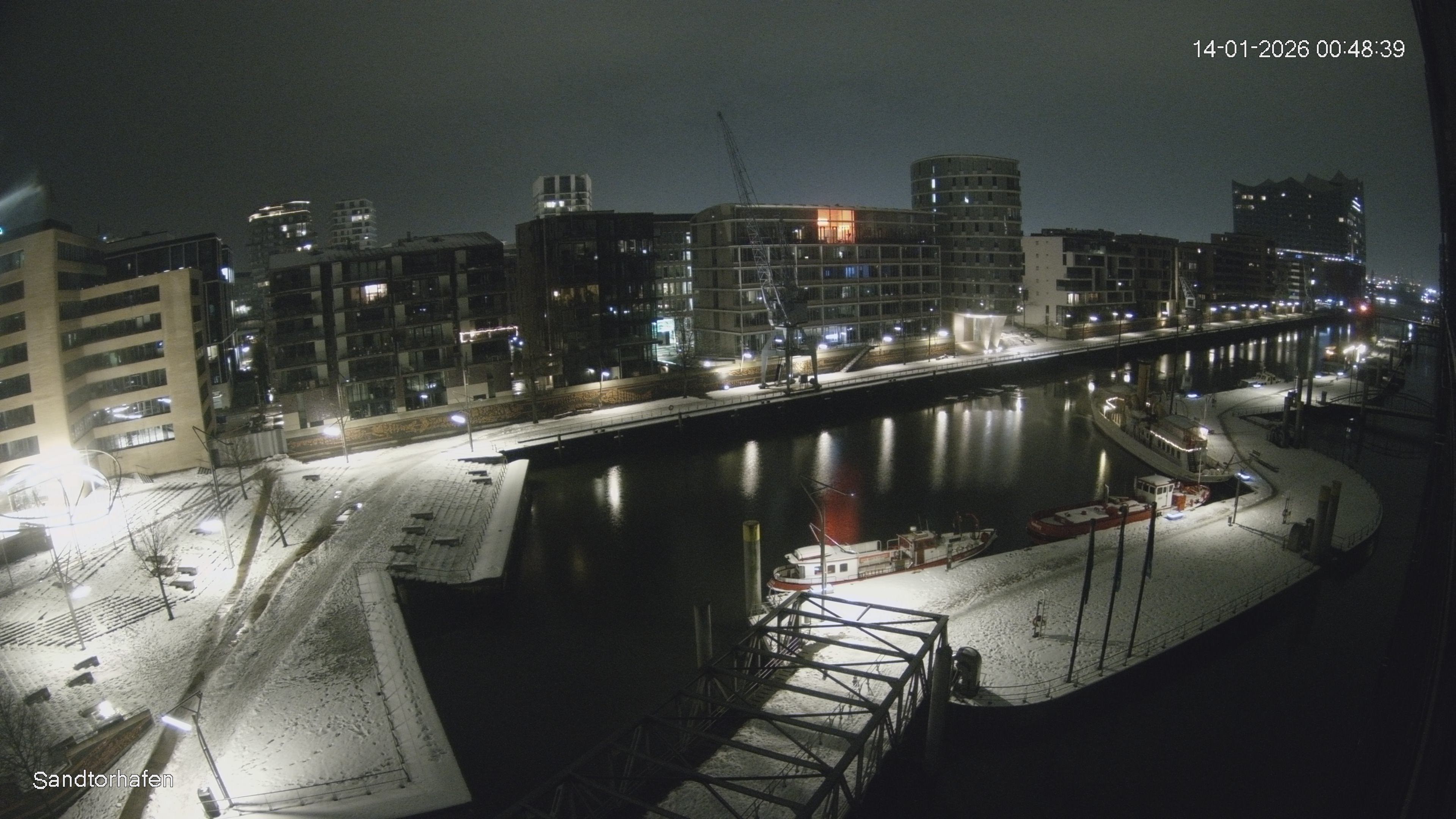 Archived image Webcam Harbour Hall Hamburg