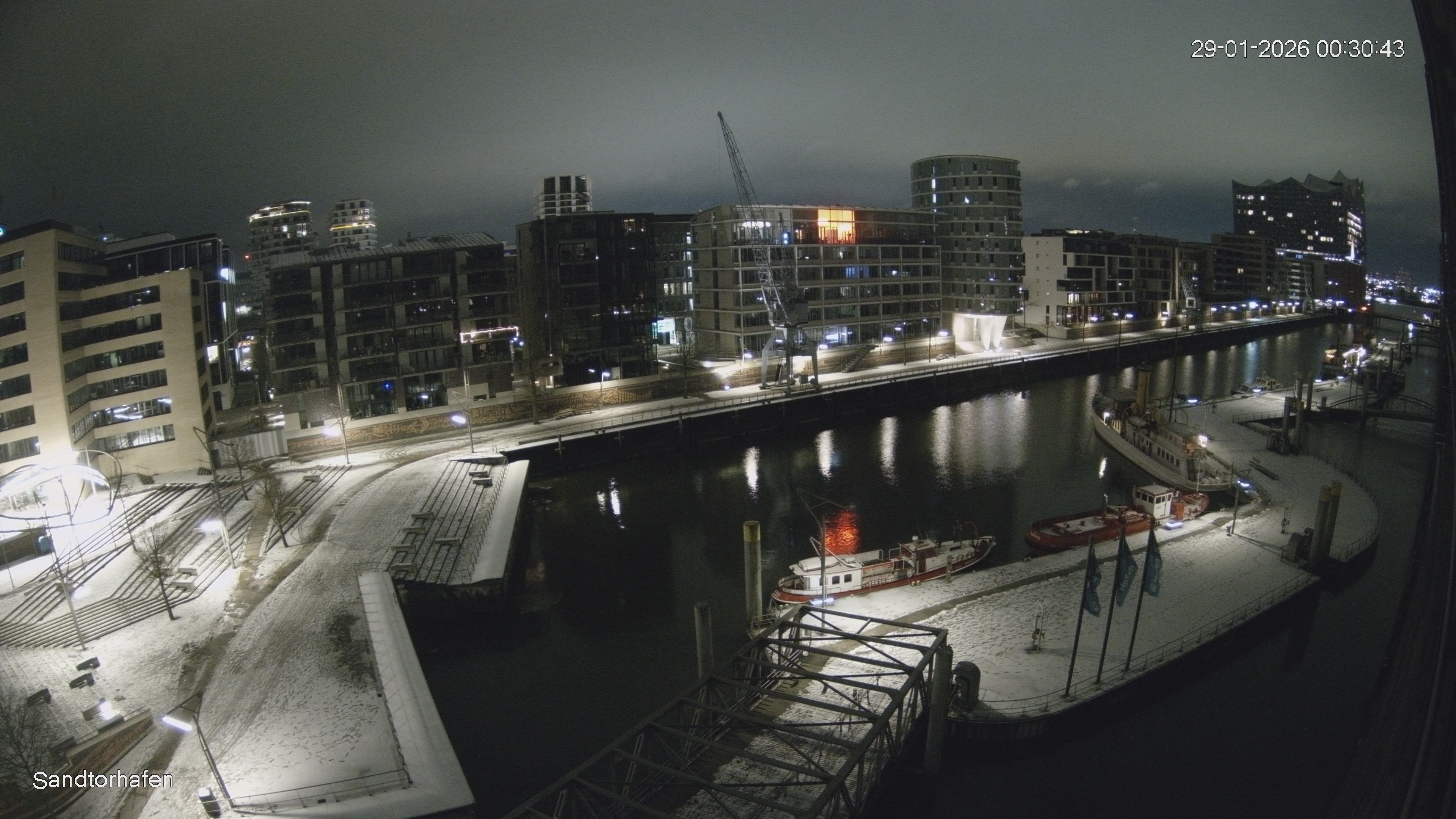 Archiv Foto Webcam Hamburg: HafenCity und Elbphilharmonie