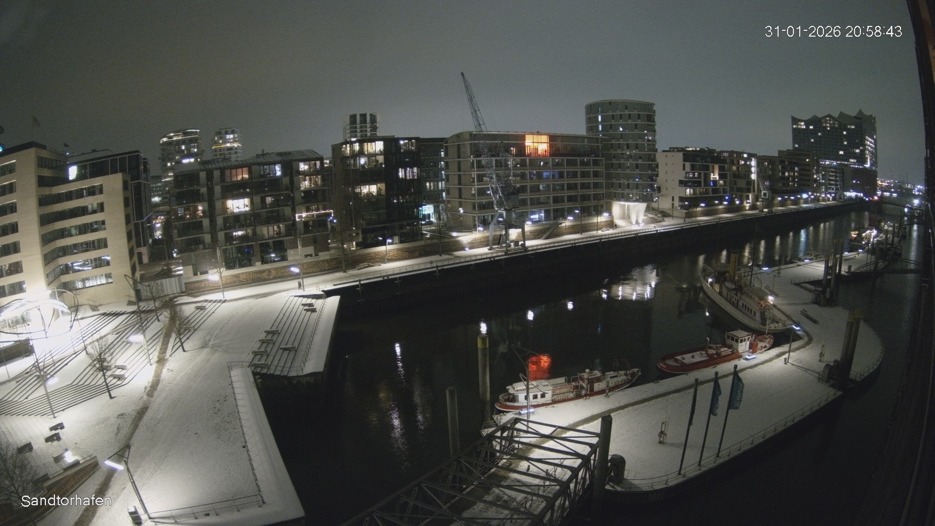 Archived image Webcam Harbour Hall Hamburg