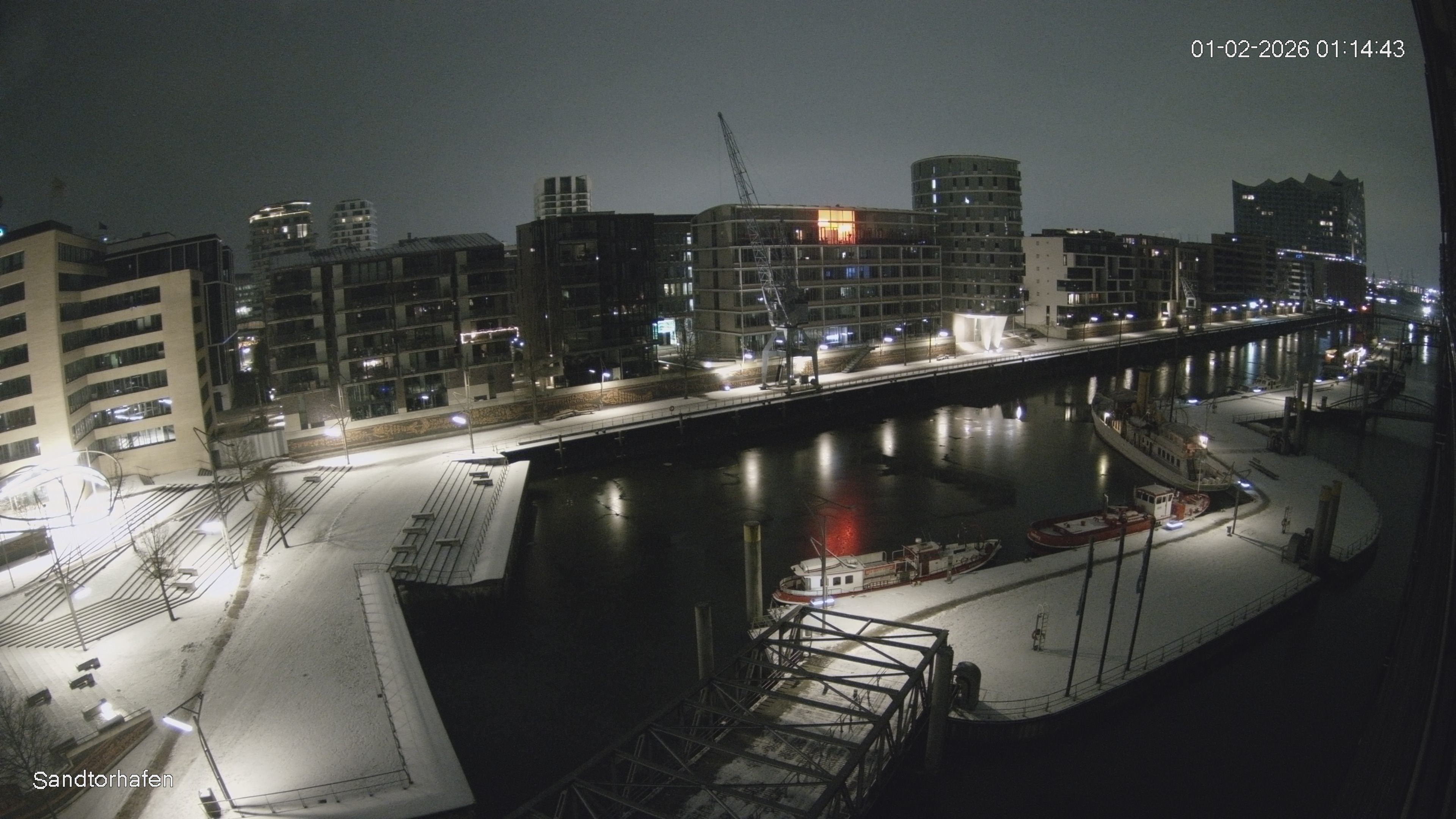 Archiv Foto Webcam Hamburg: HafenCity und Elbphilharmonie
