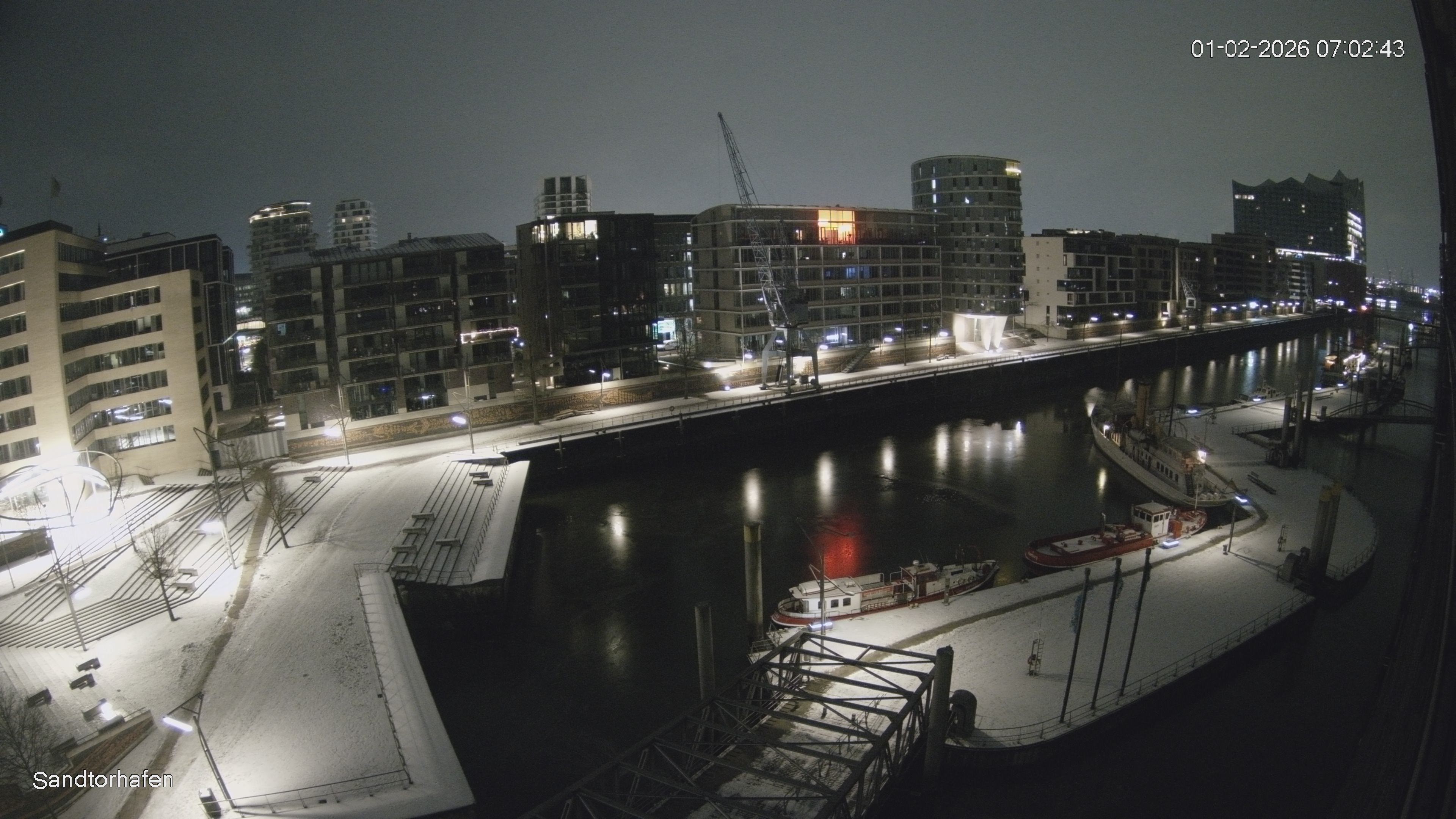 Archiv Foto Webcam Hamburg: HafenCity und Elbphilharmonie