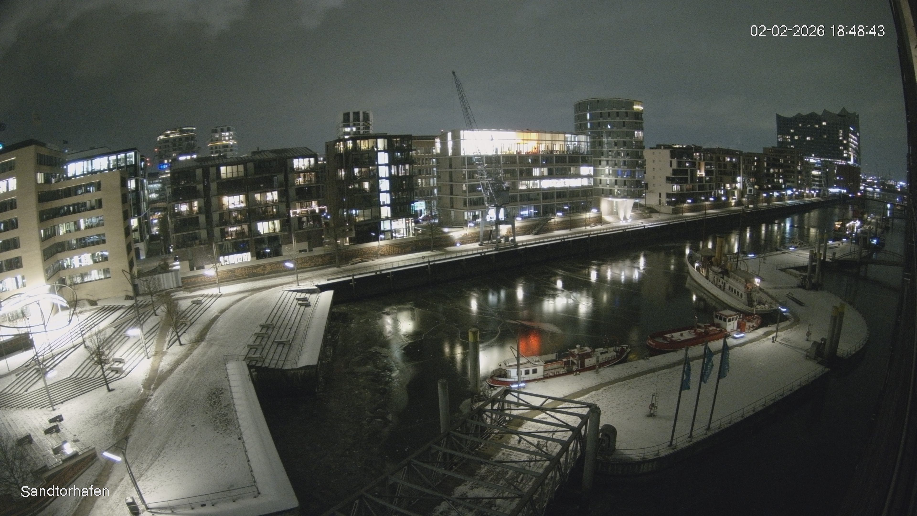 Archiv Foto Webcam Hamburg: HafenCity und Elbphilharmonie