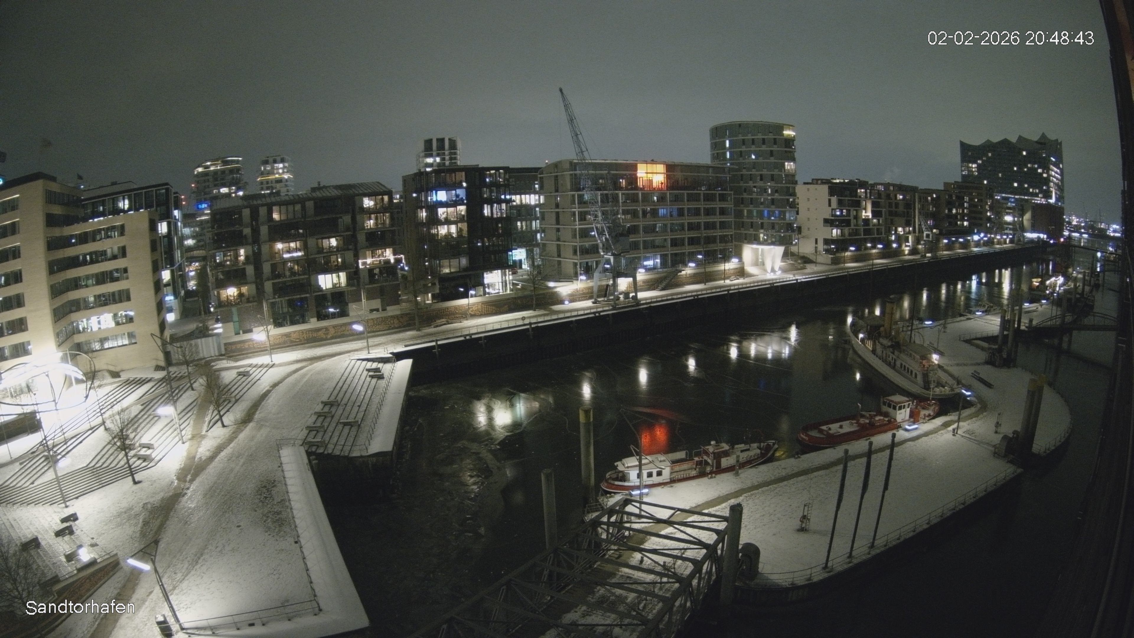 Archiv Foto Webcam Hamburg: HafenCity und Elbphilharmonie