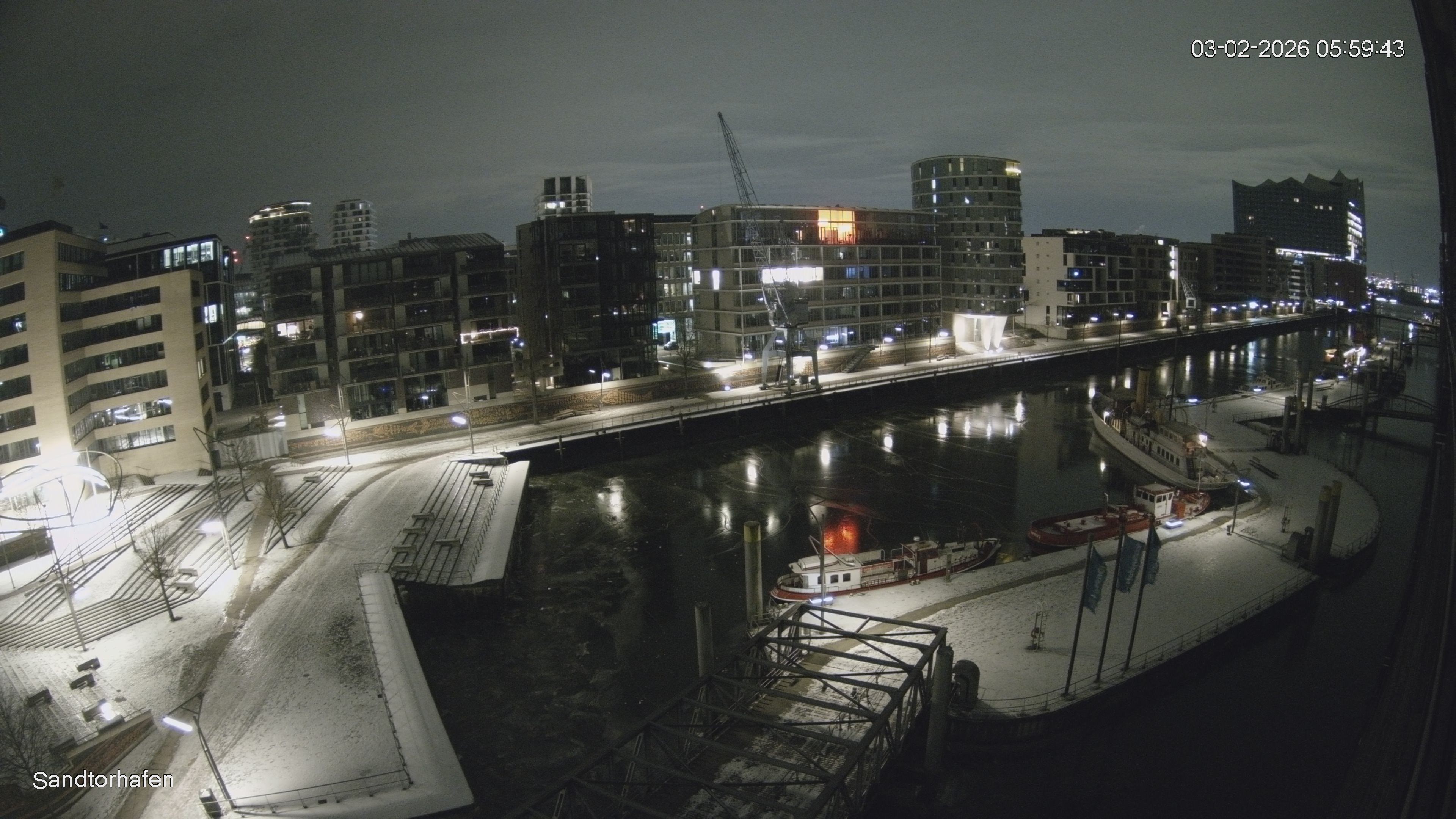 Archiv Foto Webcam Hamburg: HafenCity und Elbphilharmonie