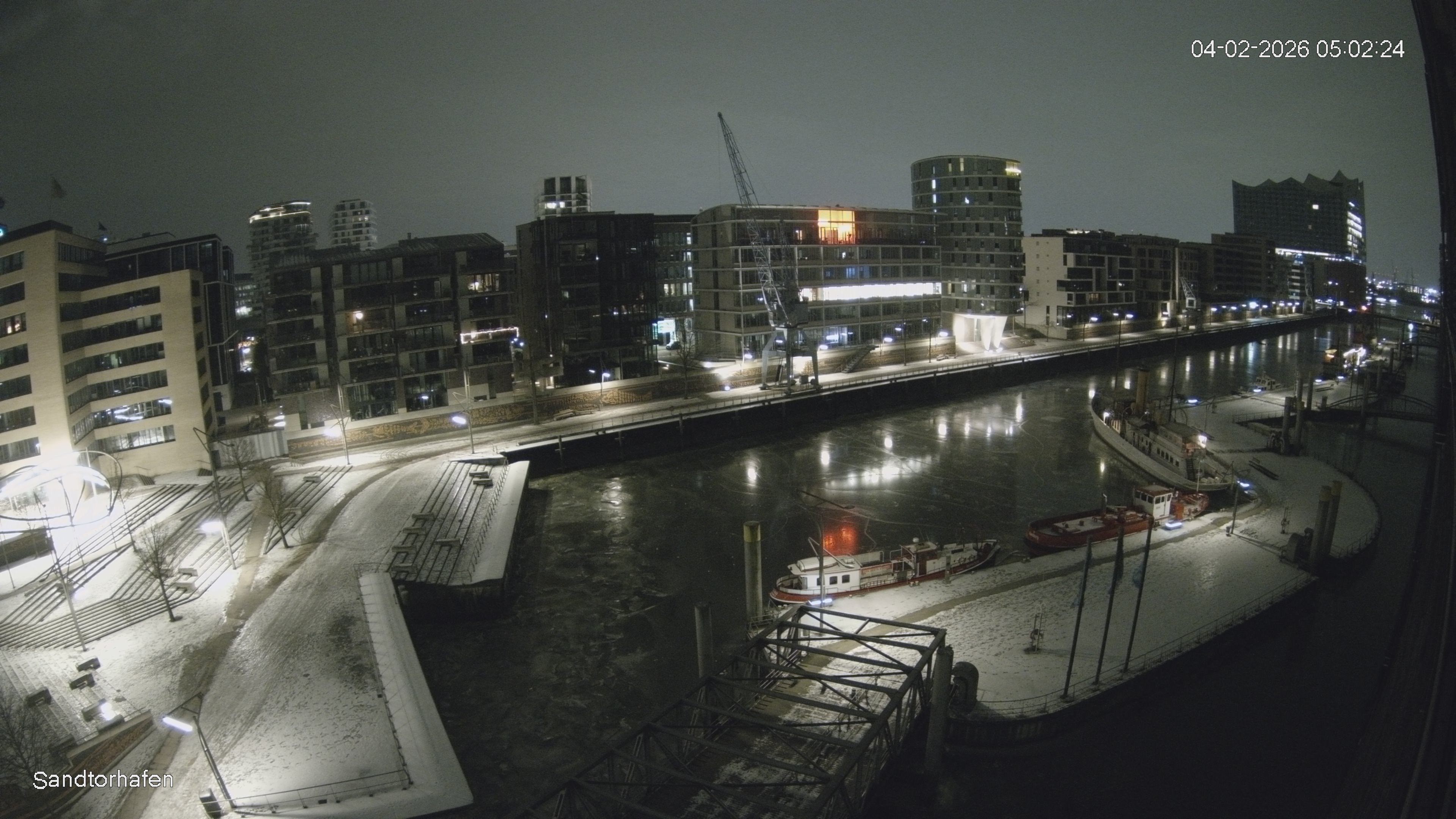 Archiv Foto Webcam Hamburg: HafenCity und Elbphilharmonie